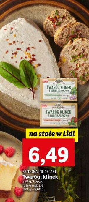 Lidl Twaróg klinek z lubelszczyzny czosnkiem i koprem regionalne szlaki oferta