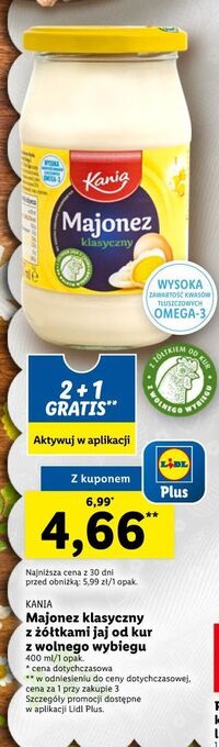 Lidl Majonez klasyczny kania oferta