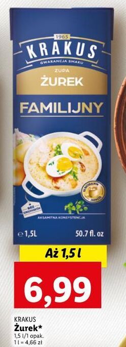 Lidl Żurek krakus maspex oferta