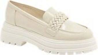 Deichmann Kremowe lakierowane mokasyny damskie catwalk oferta