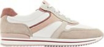 Deichmann Beżowo-białe skórzane sneakersy damskie medicus oferta