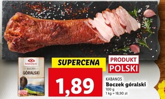 Lidl Boczek kabanos oferta