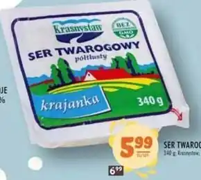 Stokrotka Krasnystaw ser twarogowy półtłusty krajanka 340 g oferta