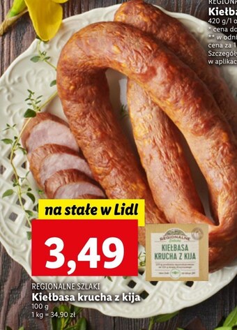 Lidl Kiełbasa regionalne szlaki oferta