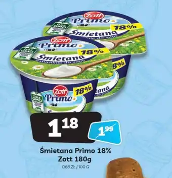 Śmietana Primo 18% Zott 180g