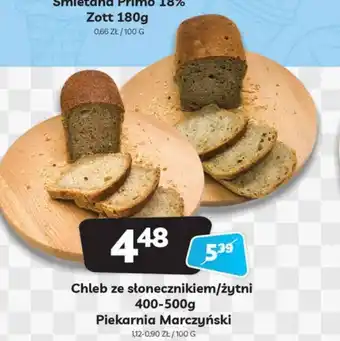 Delfin Chleb żytni ze słonecznikiem 400-500g oferta