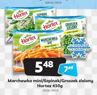 Marchew mini/Szpinak/Groszek zielony Hortex 450g