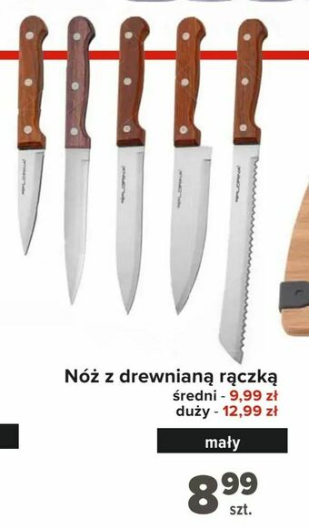 Carrefour Nóż z drewnianą rączką oferta