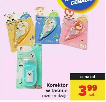 Carrefour Korektor w taśmie oferta