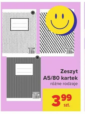 Carrefour Zeszyt A5/80 kartek oferta
