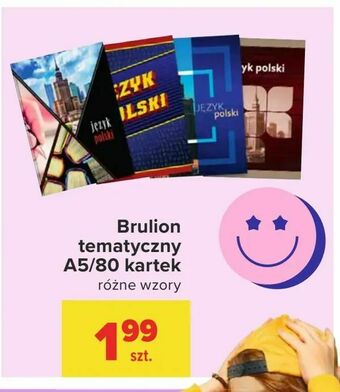 Brulion tematyczny A5/80 kartek