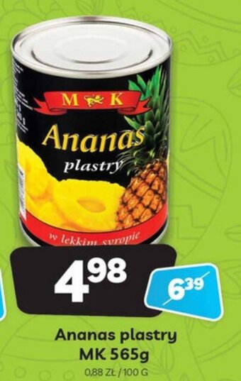 Delfin Ananas plastry MK 565g oferta