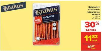 Carrefour Kabanosy drobiowo-wieprzowe oferta