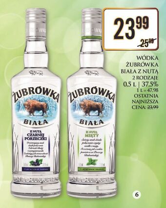 Dino Wódka żubrówka biała z nutą czarnej porzeczki oferta