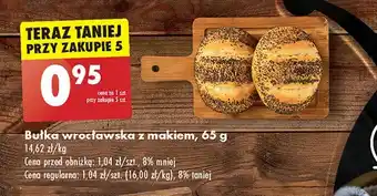 Biedronka Bułka wrocławska z makiem oferta