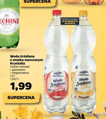 Netto Woda źródlana o smaku owocowym krystalia oferta