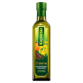 Społem Kujawski 3 ziarna olej rzepakowy z olejami z lnu i pestek dyni 500 ml oferta