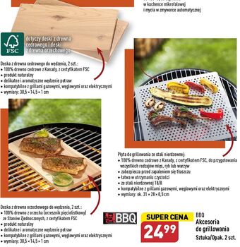 ALDI Deska do grillowania z drewna orzechowego 30.5 x 14.5 1 cm bbq oferta