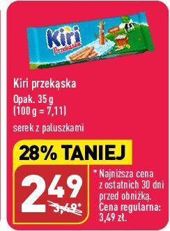 ALDI Przekąska: serek+paluszki kiri oferta