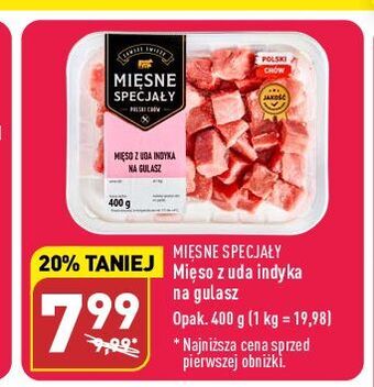ALDI Mięso z uda indyka na gulasz mięsne specjały zawsze świeże (aldi) oferta