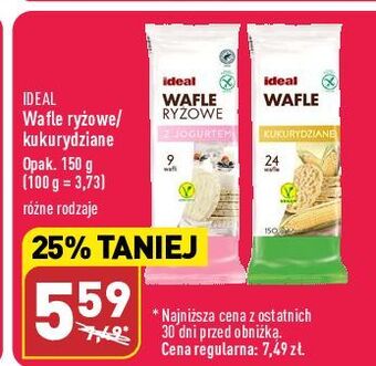ALDI Wafle ryżowe ideal oferta