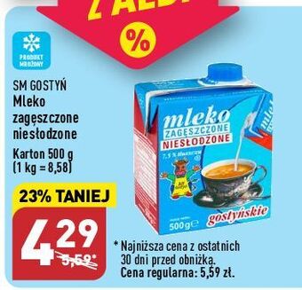 ALDI Mleko zagęszczone niesłodzone gostyń oferta