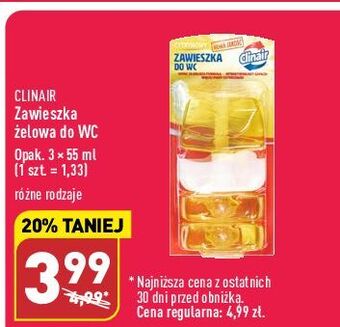 ALDI Zawieszka do wc cytryna clinair oferta