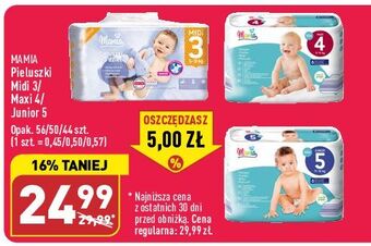 ALDI Pieluszki dla dzieci midi 3 mamia oferta