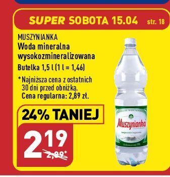 ALDI Woda gazowana muszynianka oferta
