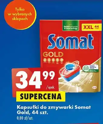 Biedronka Tabletki do zmywarek somat gold oferta