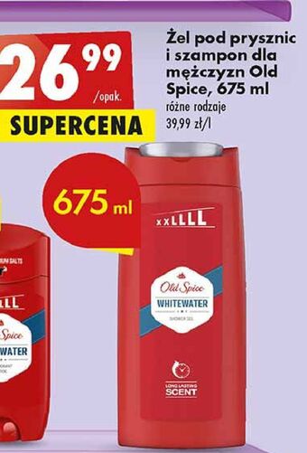 Biedronka Zel pod prysznic old spice whitewater oferta