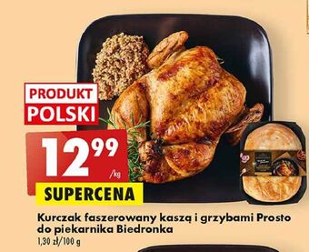 Biedronka Kurczak faszerowany kaszą i grzybami biedronka prosto do piekarnika oferta