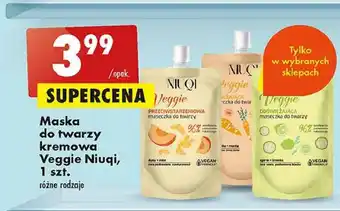 Biedronka Maseczka do twarzy odświeżająca niuqi veggie oferta