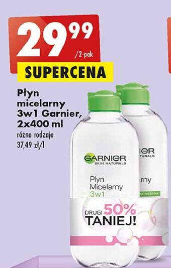 Biedronka Płyn micelarny do skóry normalnej i mieszanej garnier skin naturals oferta
