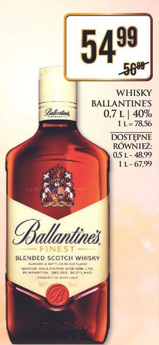 Dino Whisky ballantine's finest oferta