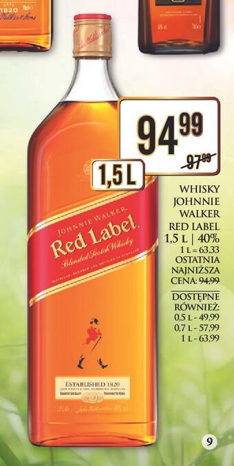 Dino Whisky johnnie walker red label oferta