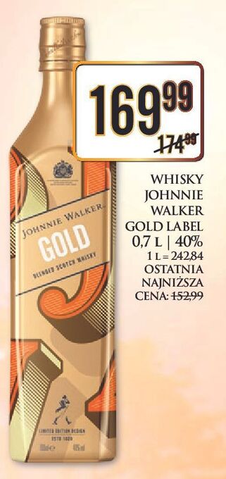 Dino Whisky johnnie walker gold label oferta