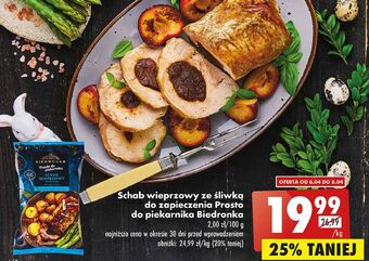 Biedronka Schab wieprzowy ze śliwką biedronka prosto do piekarnika oferta
