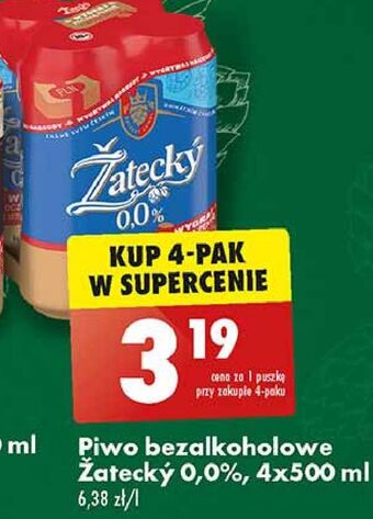 Biedronka Piwo zatecky 0% oferta