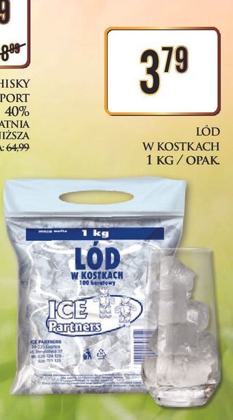 Dino Lód w kostkach ice partners oferta