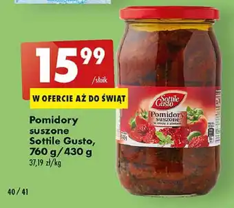 Biedronka Pomidory suszone sottile gusto oferta