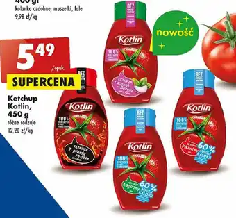 Biedronka Ketchup pikantny 60% mniej kalorii kotlin oferta