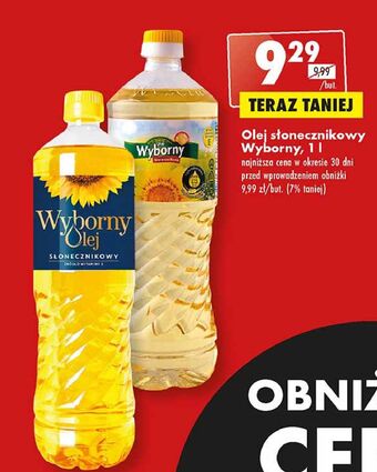 Biedronka Olej słonecznikowy wyborny oferta