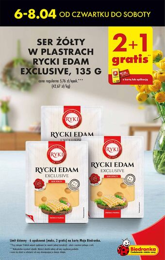 Biedronka Ser rycki edam exclusive ryki oferta