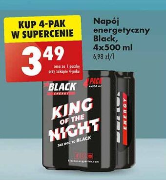 Biedronka Napój energetyczny classic black energy oferta