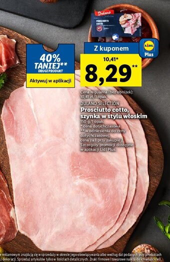 Lidl Prosciutto cotto oferta