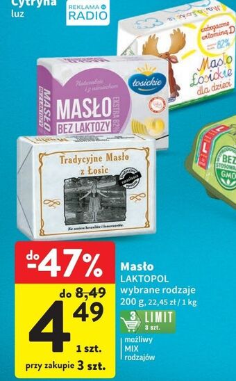 Intermarche Masło bez laktozy łosickie oferta