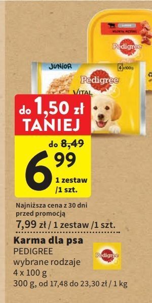Intermarche Karma dla psa junior kurczak w galarecie pedigree oferta
