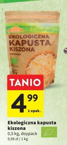 Intermarche Kapusta kiszona produkty kiszone oferta