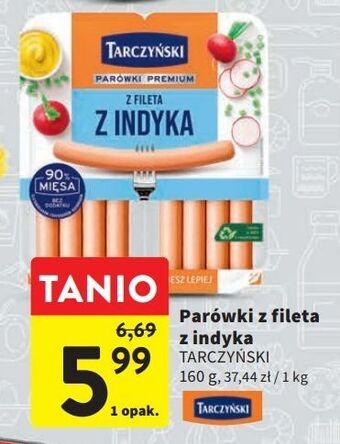 Intermarche Parówki z fileta indyka tarczyński oferta